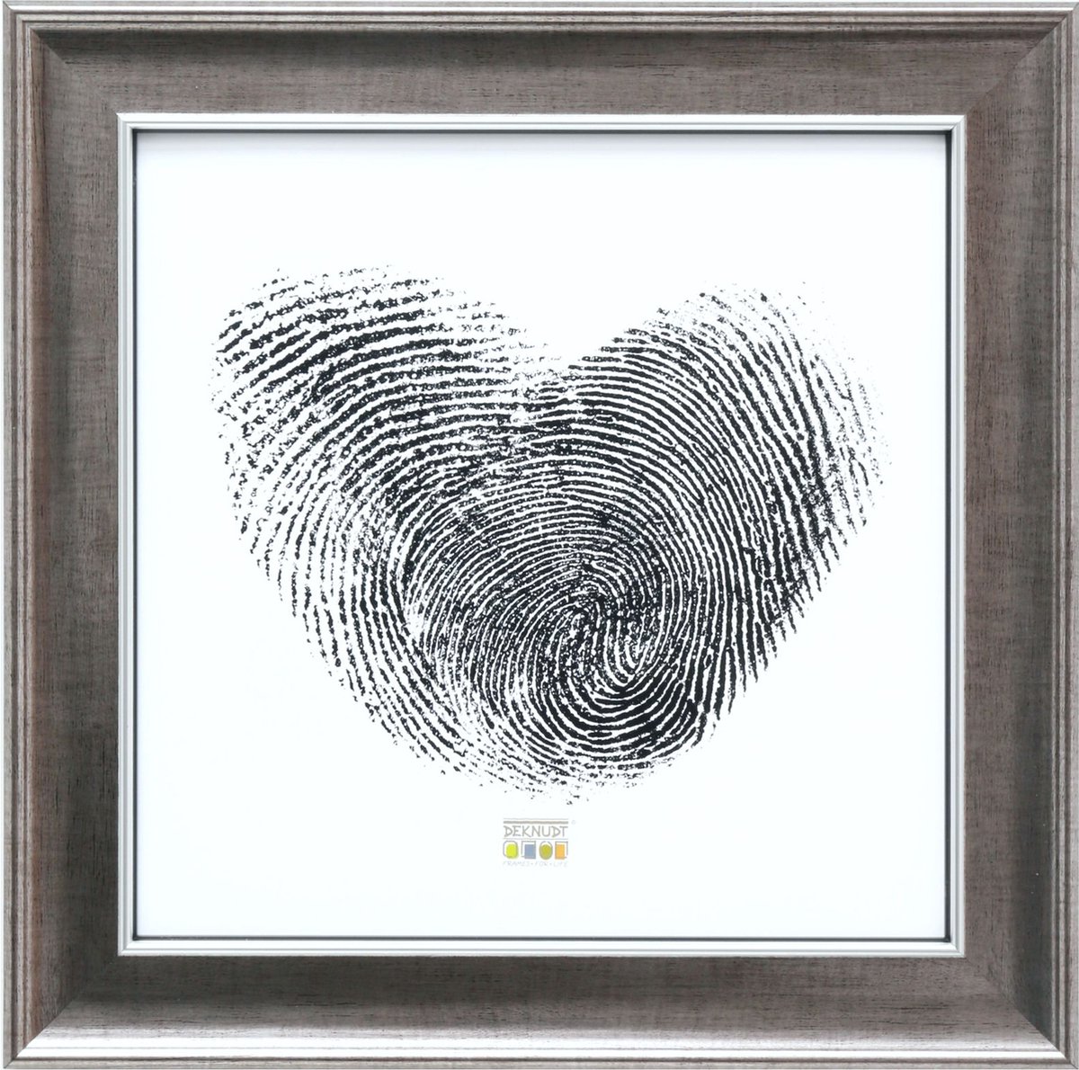 Deknudt Frames fotolijst S46ED1 - zilverkleur - voor foto 13x13 cm
