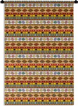 Tapisserie - Toile murale - Maya - Motif - Amérique Latine - 120x180 cm - Tapisserie