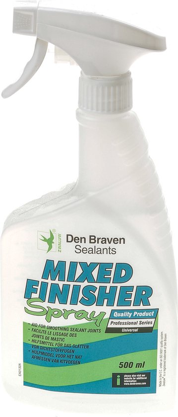 Zwaluw Den Braven 211173 Mixed Finisher Spray Voegafstrijkmiddel - Transparant - 500ml - Zwaluw