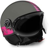 Momo Design FGTR Helm Metallic Grijs en Fuchsia M Sticker