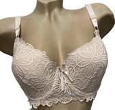 Dames bh met kant 100D beige