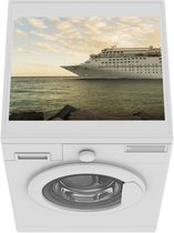 Wasmachine beschermer mat - Cruiseschip - Zon - Zee - Breedte 55 cm x hoogte 45 cm