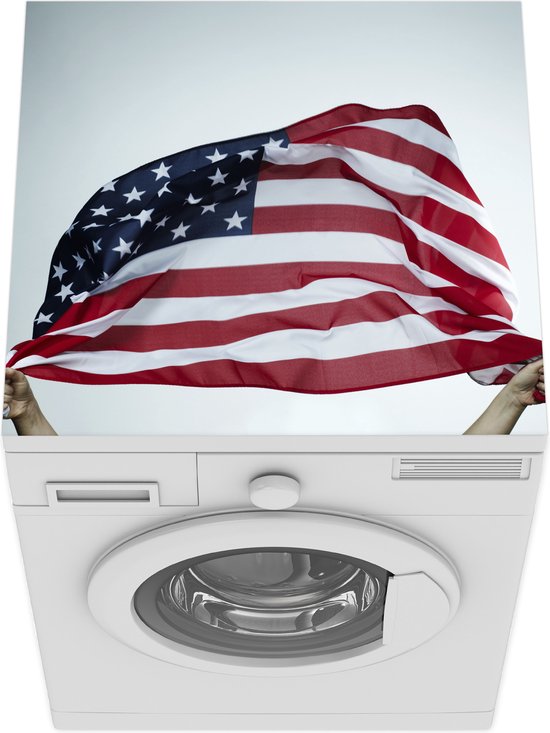 Wasmachine beschermer - Wasmachine mat - Handen houden een Amerikaanse vlag  vast -... | bol.com