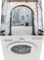 Wasmachine beschermer mat - Ingang in de stadsmuren naar Dubrovnik in Kroatië - Breedte 60 cm x hoogte 60 cm