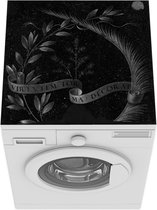 Wasmachine beschermer mat - Ginevra de' Benci keerzijde - Leonardo da Vinci - Breedte 60 cm x hoogte 60 cm
