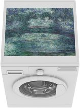 Wasmachine beschermer mat - The Japanese bridge - Schilderij van Claude Monet - Breedte 55 cm x hoogte 45 cm