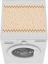 Wasmachine beschermer mat - Mozaïek - Tegel - Patronen - Breedte 55 cm x hoogte 45 cm