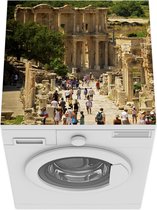 Wasmachine beschermer mat - Bezoekers in Artemis - Breedte 60 cm x hoogte 60 cm