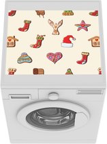 Wasmachine beschermer mat - Christmas - Regenboog - Feest - Patronen - Breedte 55 cm x hoogte 45 cm