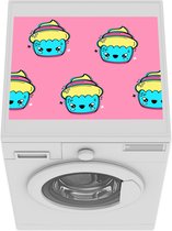 Wasmachine beschermer mat - Cupcake - Patronen - Kawaii - Breedte 55 cm x hoogte 45 cm