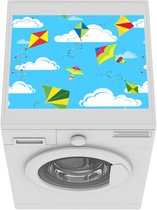 Wasmachine beschermer mat - Vlieger - Zomer - Patroon - Breedte 55 cm x hoogte 45 cm