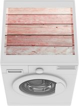 Wasmachine beschermer mat - Hout - Roze - Patronen - Breedte 55 cm x hoogte 45 cm
