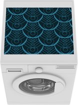 Wasmachine beschermer mat - Art Deco - Pauwveren - Patronen - Breedte 55 cm x hoogte 45 cm