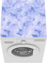 Wasmachine beschermer mat - Waterverf - Paars - Patronen - Breedte 60 cm x hoogte 60 cm