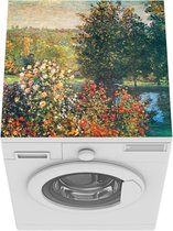 Wasmachine beschermer mat - Rozen in de Hoshede tuin in Montregon - Claude Monet - Breedte 60 cm x hoogte 60 cm