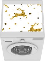 Wasmachine beschermer mat - Patronen - Rendier - Kerst - Sterren - Breedte 55 cm x hoogte 45 cm