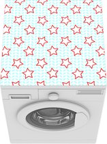 Wasmachine beschermer mat - Sterren - Bladeren - Patronen - Breedte 60 cm x hoogte 60 cm