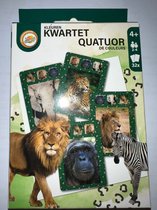 kwartet - kwartet voor kinderen - dieren - wilde dieren kwartet - spelkaarten - kaarten - kaartspellen - kwartetten - spel - voor kinderen - vanaf 4 jaar