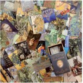 Poezie album plaatjes - Scrapbook plaatjes - van Gogh - 3,5x5cm - 100 stuks