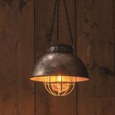 Solar Lamp Antiek Zilver | Solar Hanglamp | Tuinlamp | Inclusief Retro Lamp | 22X22X18CM | Buitenverlichting | Vintage Lamp