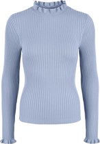 Pieces PCRANDI LS BABYLOCK NECK KNIT KAC BFD Dames Trui Kentucky Blue - Maat S