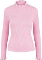 Pieces PCRANDI LS BABYLOCK NECK KNIT KAC BFD Dames Trui Prism Pink - Maat L