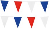 Vlaggenlijn - Vlaggetjes slinger - Oranje versiering - Koningsdag - EK 2024 - 10 meter - Rood-wit-blauw