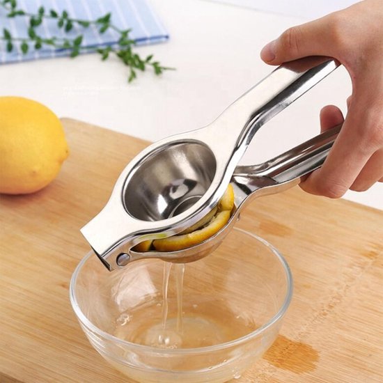 Citruspers handmatig - Limoenpers - Citroenpers - Juicer - Limoenknijper - RVS - Citruspersen - Handmatige fruitpers - Metaal — afbeelding 3