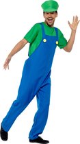 Karnival Costumes Luigi Kostuum Carnavalskleding Heren Carnaval Super Mario Kostuum - Polyester - Maat M - 3-Delig T-Shirt/Tuinbroek/Hoed