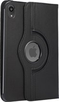 Case2go - Tablet hoes geschikt voor iPad Mini 6 (2021) - 8.3 Inch - Draaibare Book Case Cover - Zwart