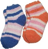 Sokken - Multicolor - Set van 2 - Huissokken - Maat 25/30 - Warm - Polyester - Thuis