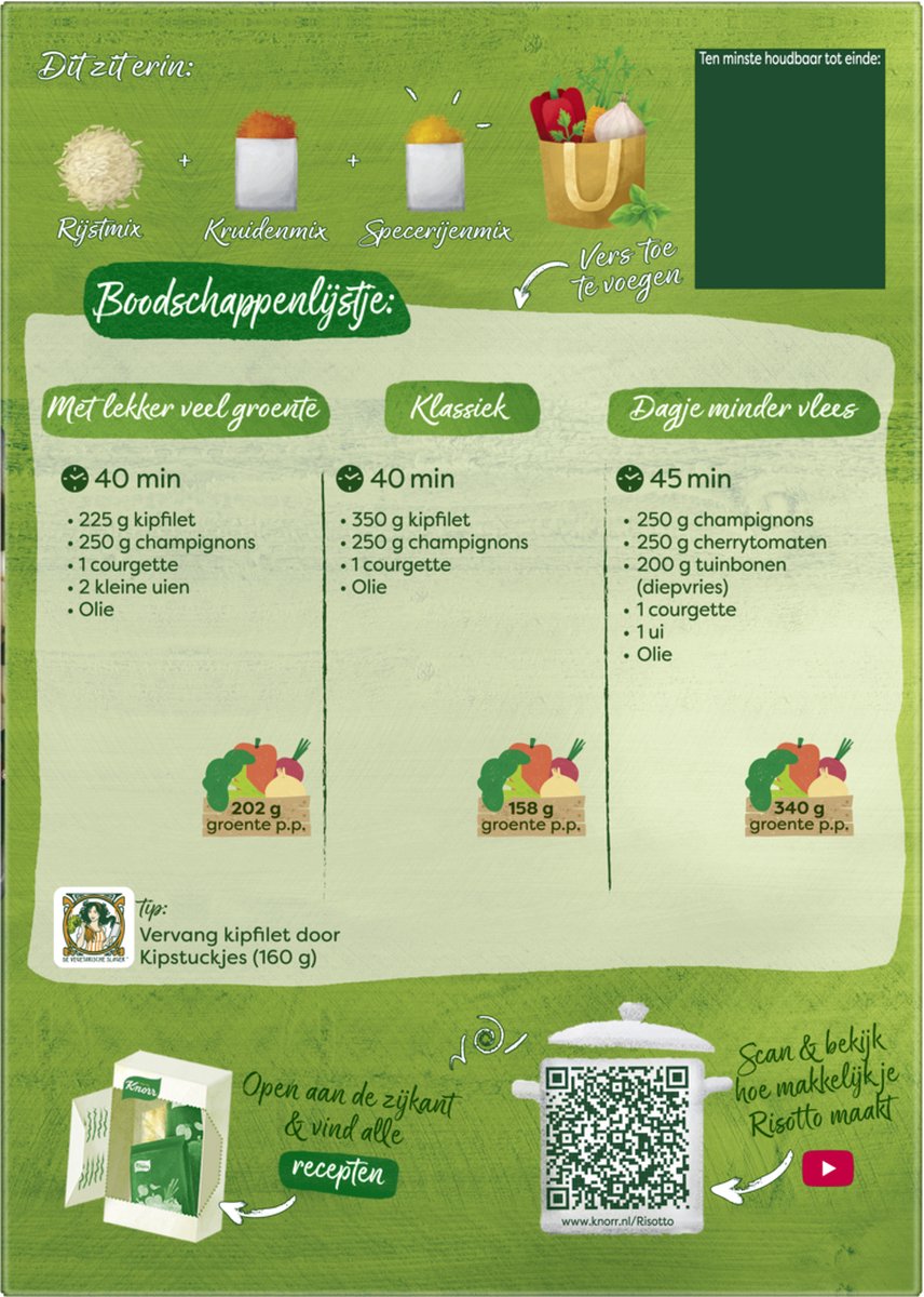 Knorr Wereldgerechten Maaltijdpakket Italiaanse Risotto 6 x 275 g