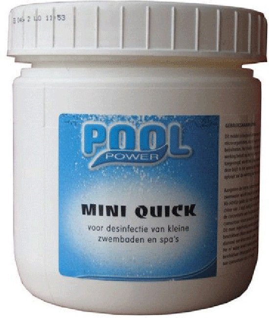 Pool Power Chloortabletten - 180x st - 2,7 cm - mini quick tabletten - traag oplosbaar - voor kleine zwembaden - desinfectie