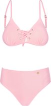 Roze bikini met veters detail - XL