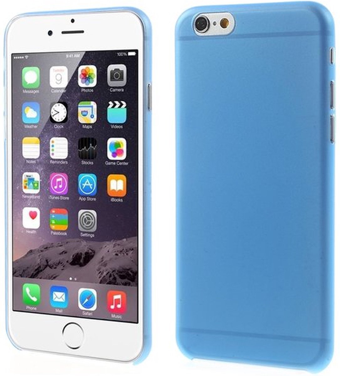 Peachy Ultra dunne, stevige 0.3 mm dikke geschikt voor iPhone 6 6s hoesjes - Blauw