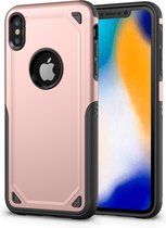 Peachy ProArmor protection hoesje bescherming iPhone XS Max case - Rose gold - roze