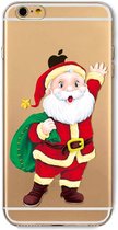 Peachy Kerst hoesje iPhone 6 Plus 6s Plus Christmas case silicone TPU Kerstman cover