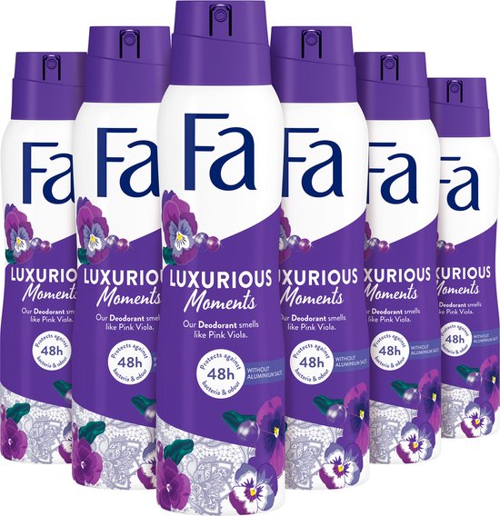 Fa Luxurious Moments - Deodorant Spray - Voordeelverpakking - 6 x 150 ml - Fa