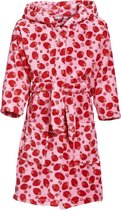 Playshoes - Fleece badjas voor meisjes - Aardbeien - Roze - maat 158-164cm (13-14 jaar)