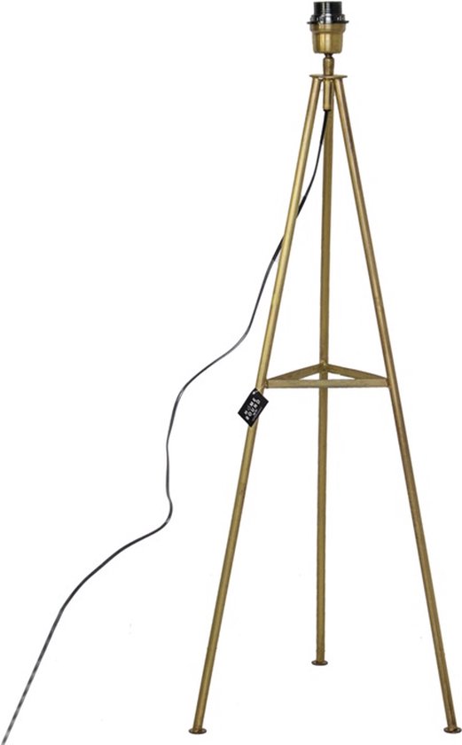 Vloerlamp - Vloerlampen - Vloerlampen Woonkamer - Vloerlamp Goud - Vloerlamp Industrieel - Staande Lamp - 92 cm