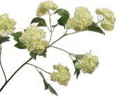 Silk-ka Kunstbloem-Zijden Bloem Viburnum sneeuwbal wit 100cm