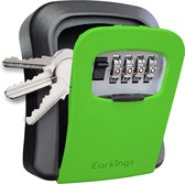 Coffre à clés Coffre à clés avec code pour l'extérieur - Boîte à clés avec fixation murale - Coffre à clés Earkings Coffre-fort avec serrure à combinaison Vert