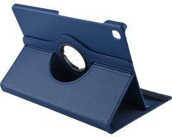 Bestseller: Tablethoes 360 degree Draaibaar voor de Samsung Galaxy Tab S5e 10.5 inch - SMT720 - Vegan leder - Donkerblauw -XLmobiel.nl (T720)