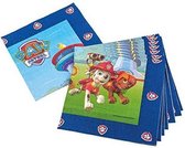 servetten Paw Patrol 33 cm papier blauw 20 stuks