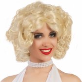 pruik Mary dames synthetisch blond one-size