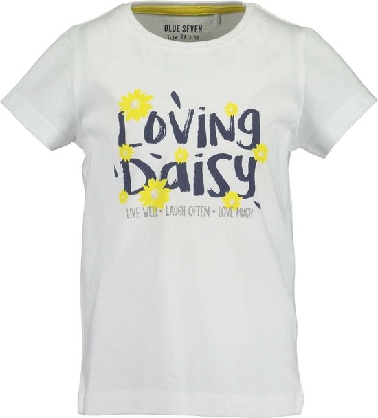 T-shirt Blue Seven Loving Daisy Wit taille 122