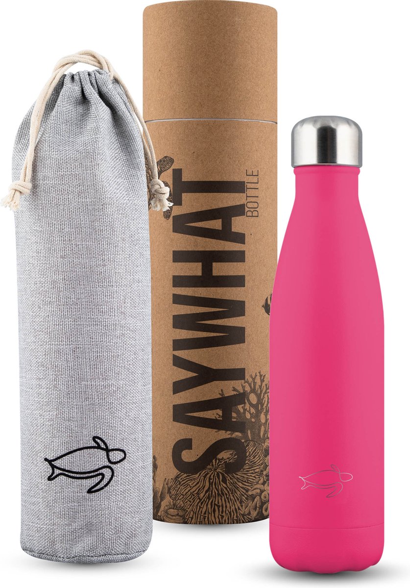 Saywhat Bottle Paradise Pink - 500ml - Drinkfles - Waterfles - Thermosfles - Thermoskan