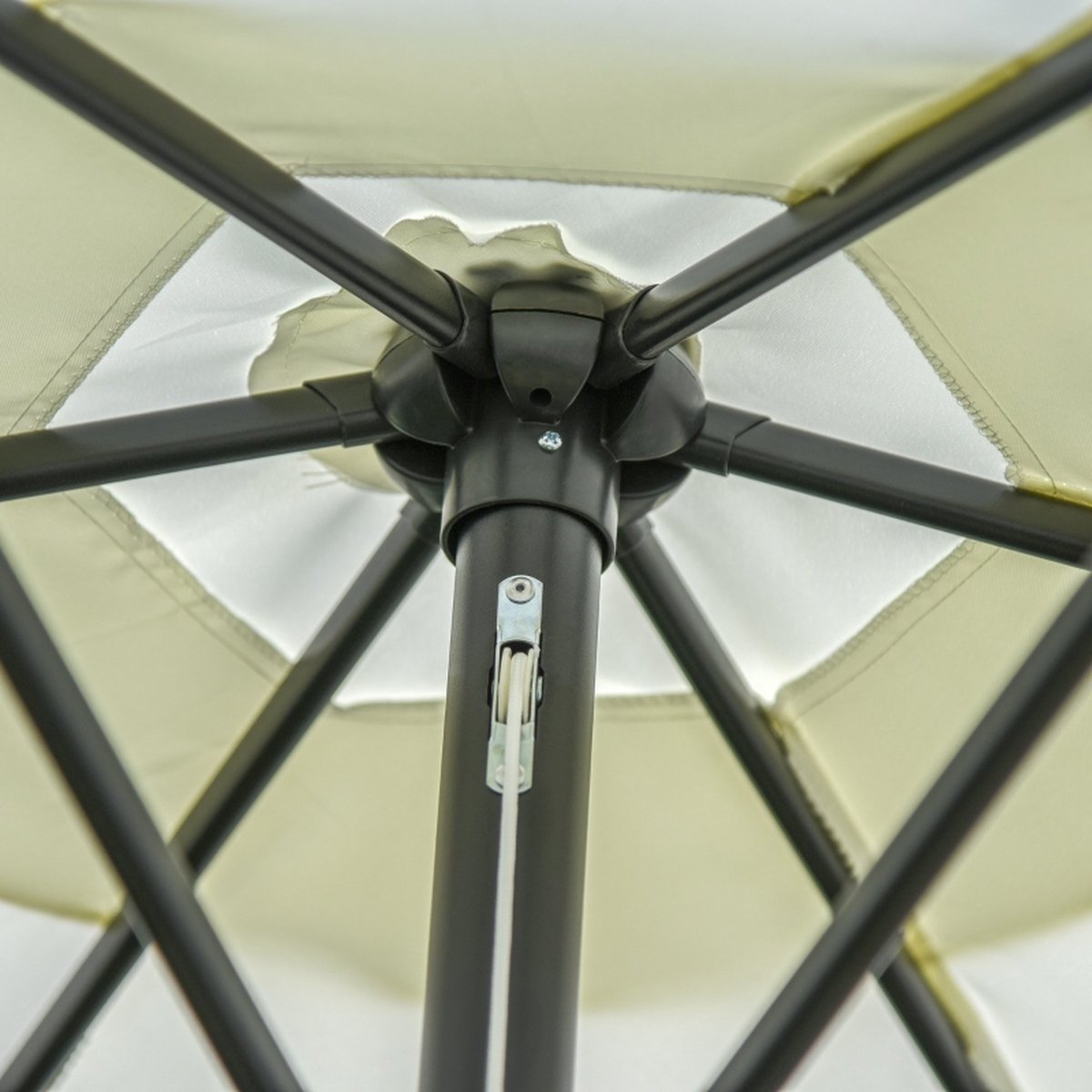 Dubbele parasol - met LED - 460×270 cm - kantelbaar - 360° draaibaar Dubbele parasol - met LED - 460×270 cm - kantelbaar - 360° draaibaar