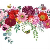 Ambiente - servetten - 25 x 25 cm - Flower Border - Voorjaar