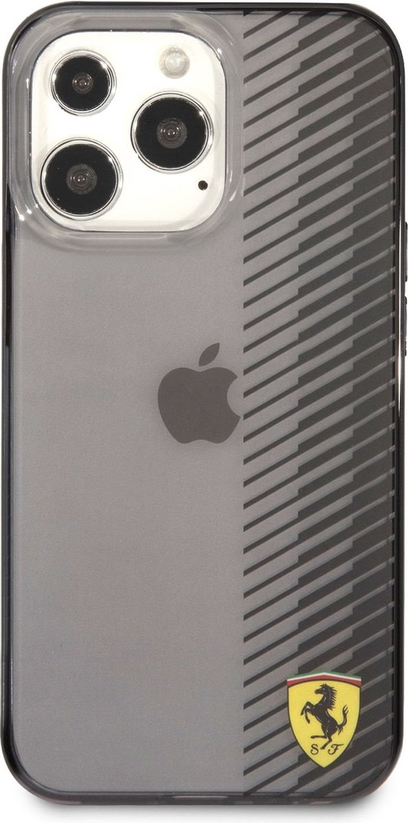 Ferrari On-Track Gradient Back Case - Geschikt voor Apple iPhone 13 Pro Max (6.7") Zwart